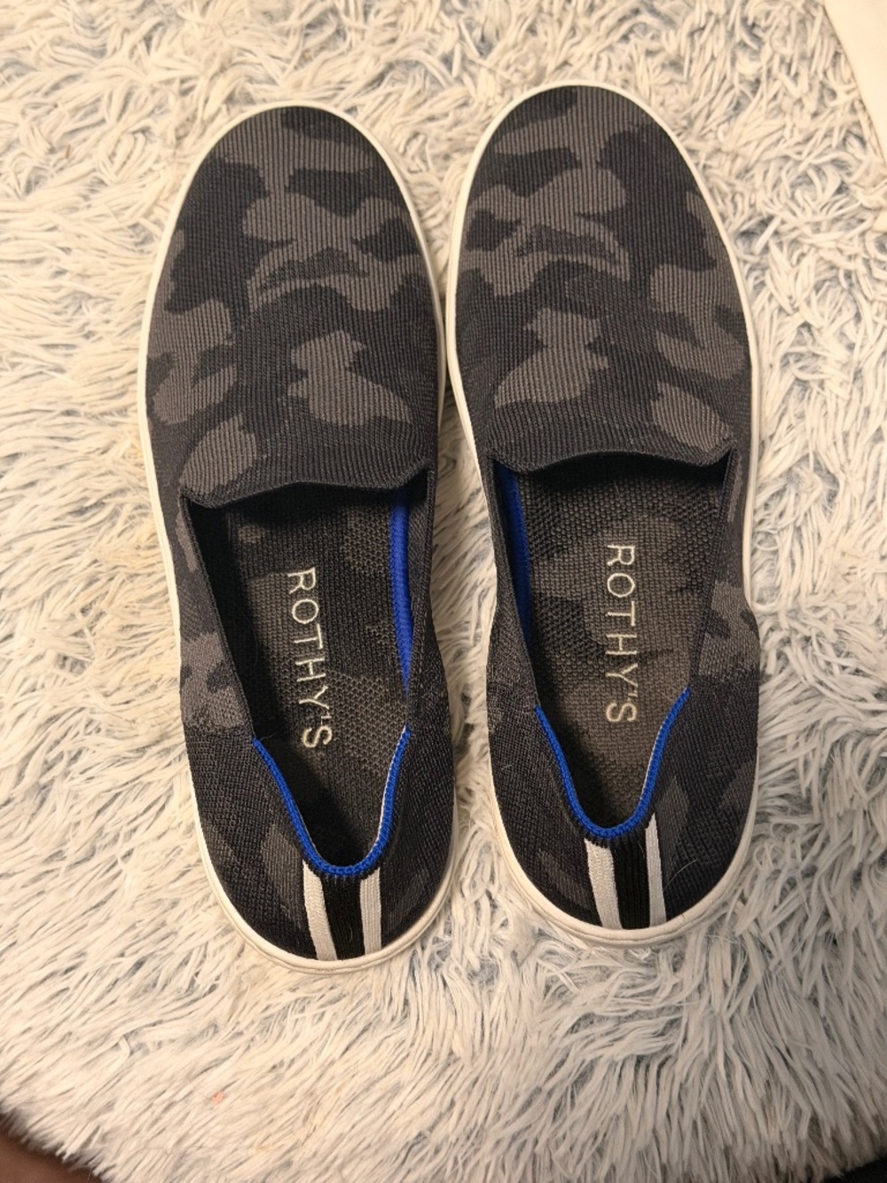 Rothy's limited edition Camo slip ons